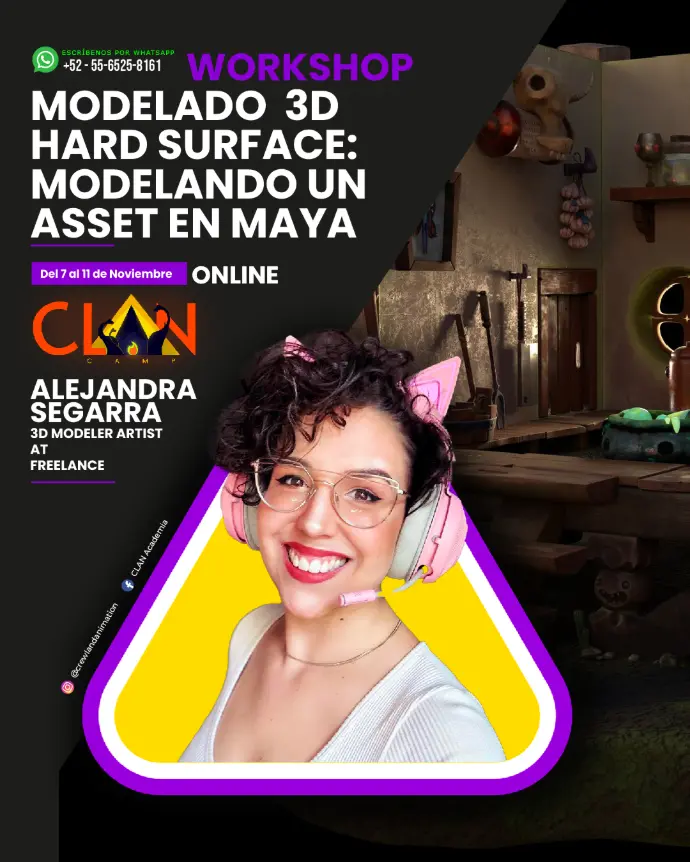 Modelado 3d Hard SurfaceModelando un asset en maya by Alejandra Segarra