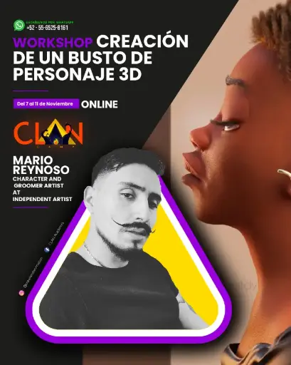 Creación de un busto de personaje 3D by Mario Reynoso