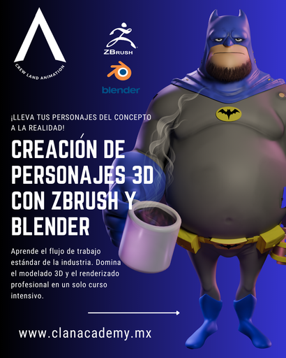 De la Escultura al Render: Crea Personajes 3D con ZBrush y Blender by Root Victor